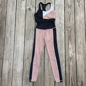 All Fenix / Anthropologie XS Sports Bra & Small Leggings Heidi Block